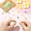 40Pcs 4 Colors Electroplate Transparent Glass Beads GLAA-CJ0002-90-5