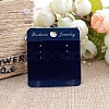 100Pcs PVC & Velvet Earring Display Cards PW-WG94752-04-1