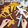 CREATCABIN 15Pcs 3 Styles Acrylic Mirror Cake Toppers FIND-CN0001-46-3