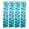 1 Strand Synthetic Turquoise Dyed Beads Strands G-FH0002-59B-1