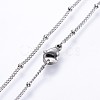 Non-Tarnish 304 Stainless Steel Curb Chain Necklaces NJEW-O102-21P-2