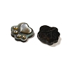 Natural Black Lip Shell Cat Paw Print Beads SHEL-M021-04-2