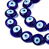 Handmade Evil Eye Lampwork Beads Strands LAMP-N029-009C-2
