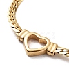 Ion Plating(IP) Flat Cuban Link Chunky Chain Necklace NJEW-Q335-13G-2