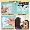Plastic Face Paint Stencils DIY-WH0304-582D-5