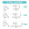 3Pcs 3 Styles Pin to Pendant Converter STER-FH0001-12-2