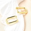 Brass Huggie Hoop Earrings X-EJEW-F245-04G-A-1
