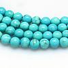 1 Strand Natural Howlite Beads Strands X-TURQ-G103-6mm-01-1