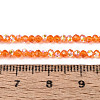 AB Color Plated Transparent Glass Rondelle Beads Strands EGLA-T029-2mm-10I-4