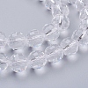 Transparent Glass Bead Strands GLAA-R095-10mm-15-3