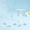 8Pcs Brass Bead Cage Pendants KK-GA0002-49-4