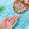 300Pcs 3 Styles Rondelle Brass Rhinestone Spacer Beads RB-TA0001-33P-6
