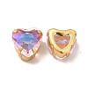 Moonlight Effect Heart Sew on Rhinestone GLAA-P055-05A-G03-2