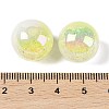 UV Plating Opaque Crackle Two-tone Acrylic Beads X1-MACR-C032-01I-3