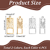 12Pcs 2 Colors 201 Stainless Steel Pendants FIND-UN0003-98-2