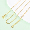 Brass Cable Chain Necklaces NJEW-D302-82G-1