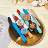 Brass Wax Seal Stamp with Wood Handle AJEW-WH0412-0014-4