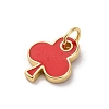 Brass Enamel Charms KK-Q098-25G-B01-2