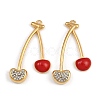 304 Stainless Steel Rhinestone Pendants STAS-P410-13G-1