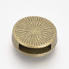 Tibetan Style Alloy Slide Charms Cabochon Settings PALLOY-Q341-04AB-FF-3