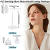 200Pcs 304 Stainless Steel Stud Earring Findings STAS-BBC0004-85C-2