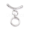 Rack Plating Brass Toggle Clasps X-KK-B036-09P-1
