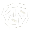 SHEGRACE Brass Flat Head Pins XGR0084P-32P-2