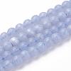 Natural Blue Chalcedony Bead Strands G-R193-02-4mm-1