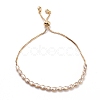 Cubic Zirconia Oval Tennis Bracelet for Men Women Gift BJEW-F417-05G-RS-1