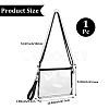 Waterproof Transparent PVC Crossbody Bags AJEW-WH20115-05C-2