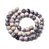 Natural Purple Stripe Jasper Beads Strands G-K350-C03-8mm-3