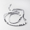 Electroplate Non-magnetic Synthetic Hematite Bead Strands X-G-F300-23A-01-2