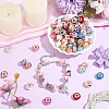 120Pcs Resin European Beads RPDL-PA0001-02-4