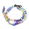 Square Handmade Millefiori Glass Beads LK-R004-52-2
