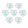 Transparent Resin Pendants RESI-N030-002C-1