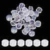 30Pcs 3 Style Silicone & Rubber Ear Nuts SIL-YW0001-17-1