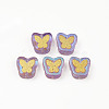 Electroplate Transparent Handmade Lampwork Beads X-LAMP-Q032-04A-1