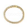 Cubic Zirconia Tennis Bracelet BJEW-L652-24G-01-2