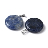 Natural Sodalite Pendants G-A259-04P-04-2