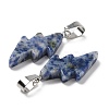 Natural Blue Spot Jasper Pendants G-C057-01P-03-3