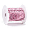 Braided Cowhide Leather Cord NWIR-N005-01Q-4mm-3