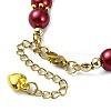 Glass Imitation Pearl Beaded Bracelets for Women BJEW-JB10034-04-4