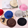8Pcs 8 Colors EVA Fabric Pillbox Stewardess Fascinator Hat Base for Millinery AJEW-GF0010-94-7