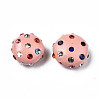Polymer Clay Rhinestone Beads RB-S056-27F-2