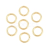 Brass Closed Jump Rings KK-D257-01G-08-1