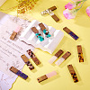 14Pcs 7 Colors Opaque Resin & Walnut Pendants RESI-TA0003-50-6