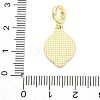 Brass Saint European Dangle Charms KK-D325-26G-02-3