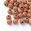 Imitation Wood Acrylic Beads SACR-Q186-08-1