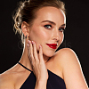 6 Pairs 6 Colors Real 18K Gold Plated Brass Huggie Hoop Earrings EJEW-AN0004-67-5
