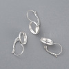 304 Stainless Steel Leverback Earring Settings STAS-F191-03S-8mm-2